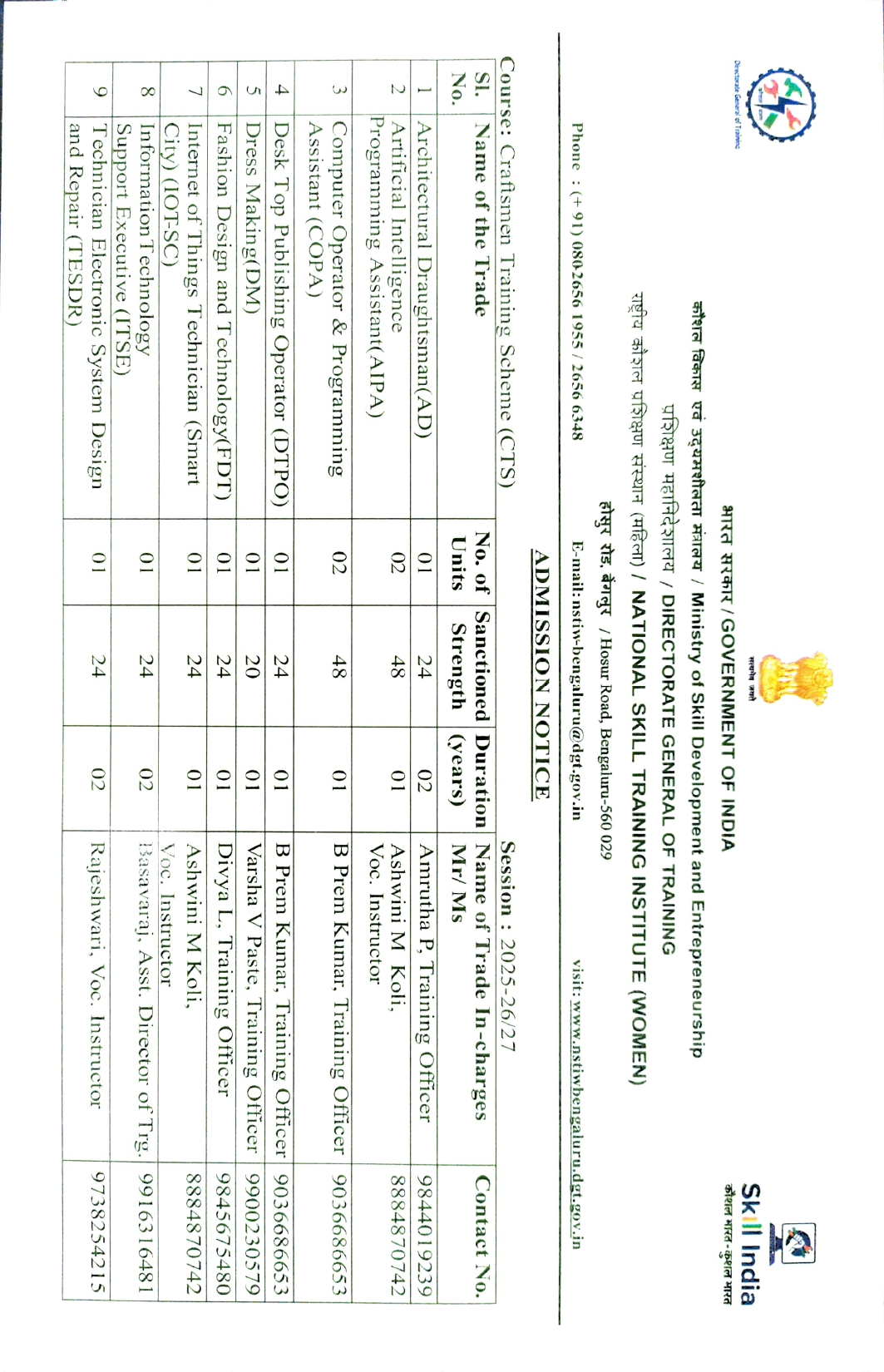 admission